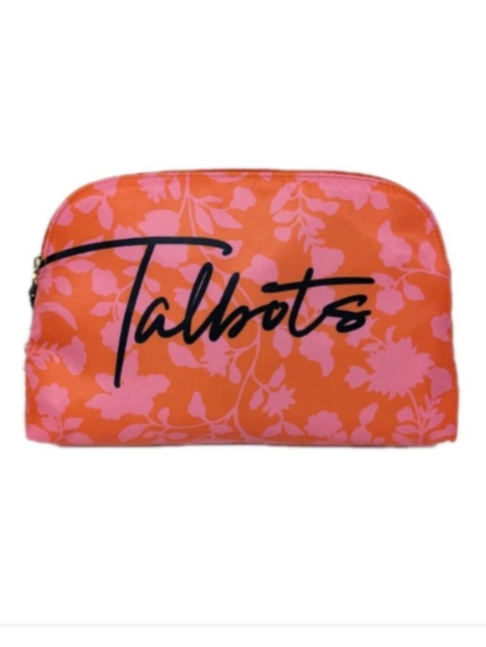 Talbots Cosmetic Bag NEW Logo Floral Print Women Travel Gift Jewelry Makeup